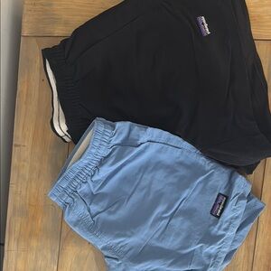 Patagonia Black and Blue Shorts